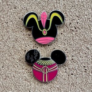 Disney Villains Enamel Pins (Set of 2)